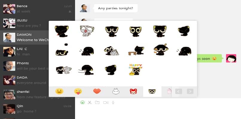 Using Stickers on WeChat