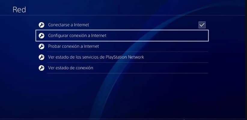 configure network connection for ps4