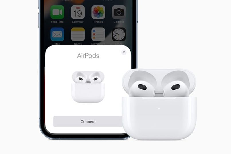 White iphone and airpods device 