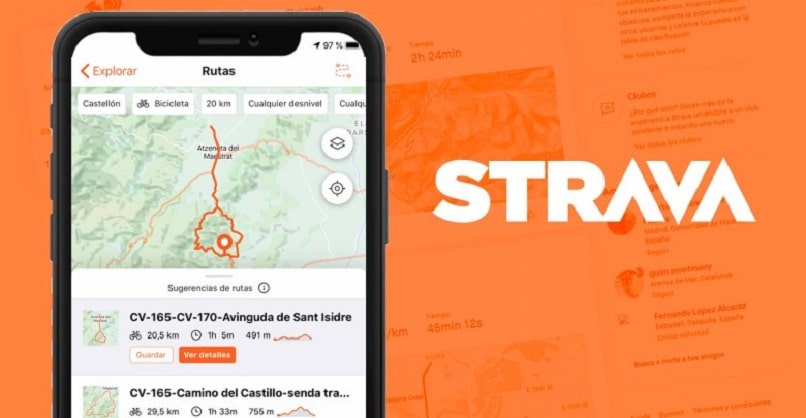 Strava Web Logo and Interface