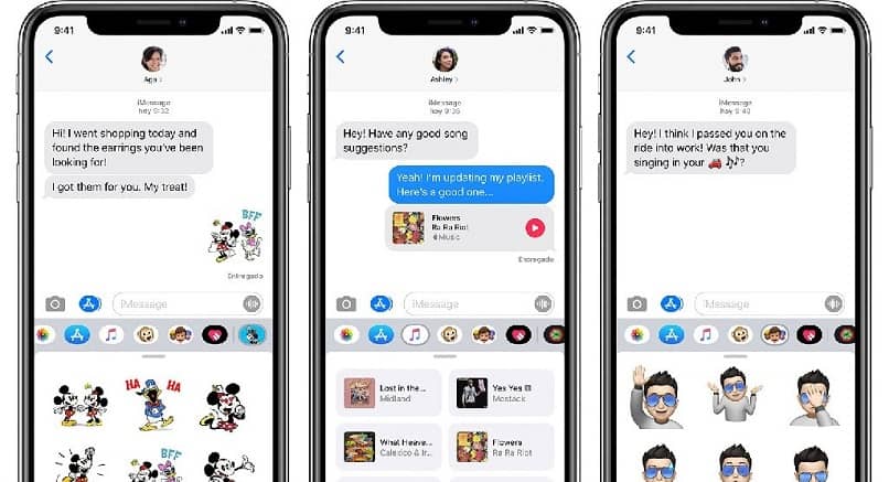 iMessage app on iphone and ipad