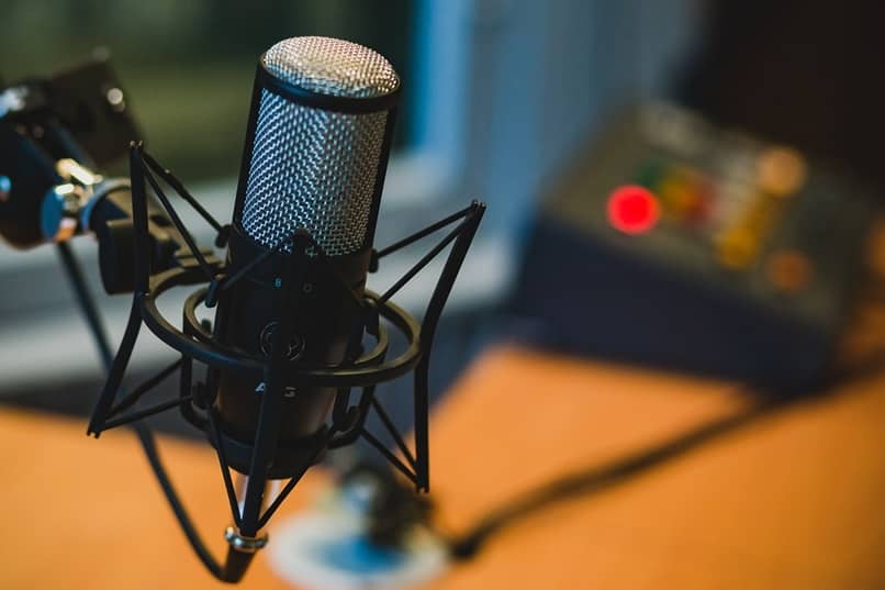 microphone on table