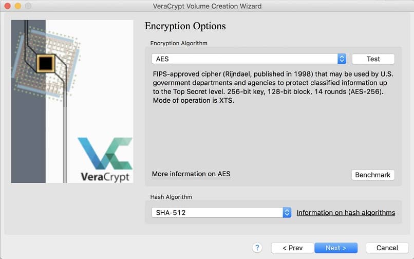 veracrypt encryption algorithm mac