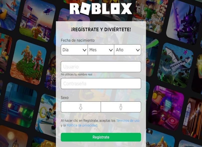 roblox registration official page