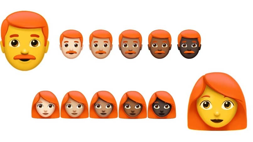 Changes in skin tone in emoji