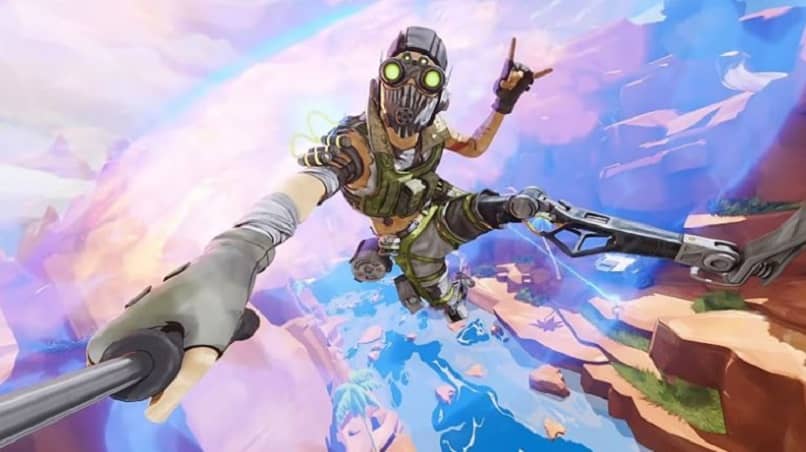 Glide from an elevated surface in Apex Legends