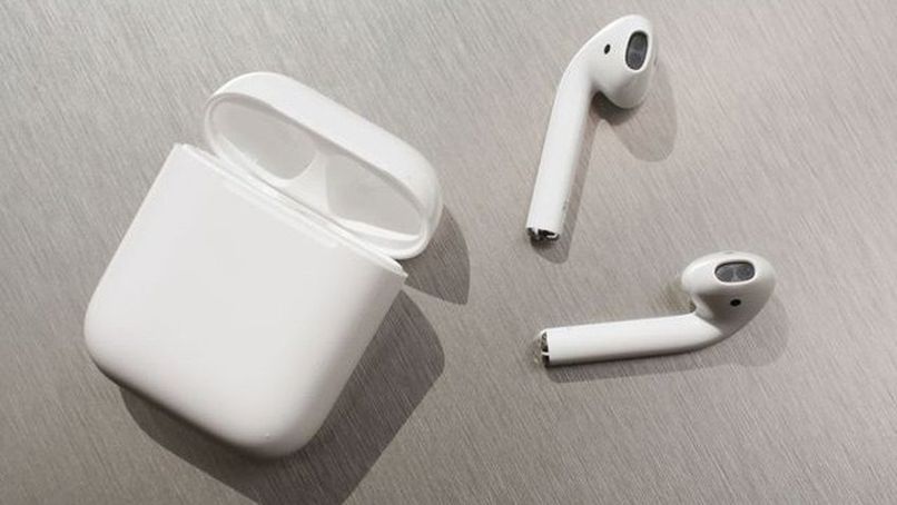 airpods and their charging case