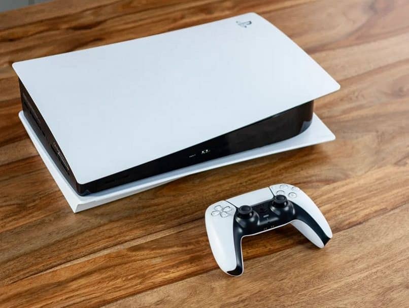 ps5 console on desk