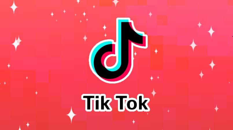 tiktok logo on pink background