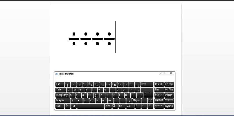 keyboard with separator