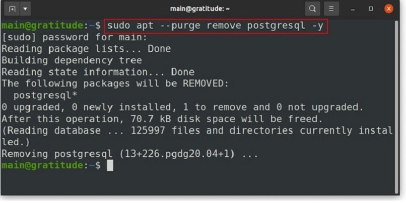 uninstall postgresql on ubuntu