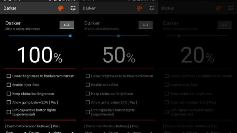 darker screen filter app