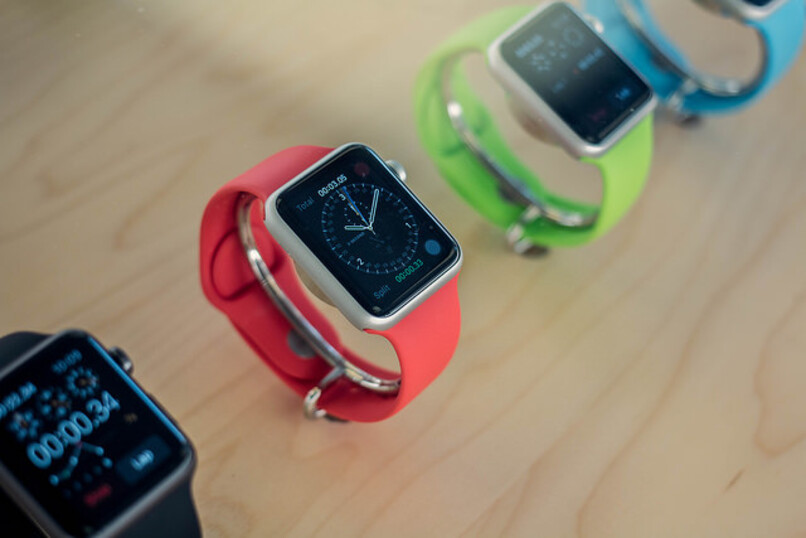 Various smart watches in different colors