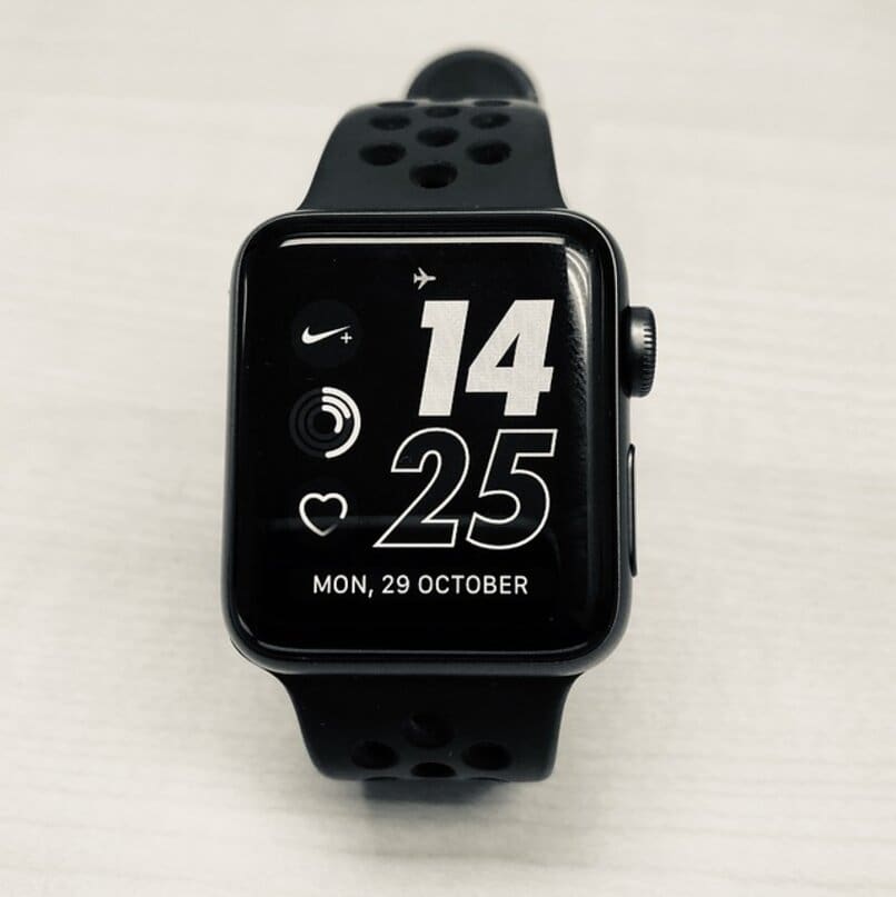 black smart watch