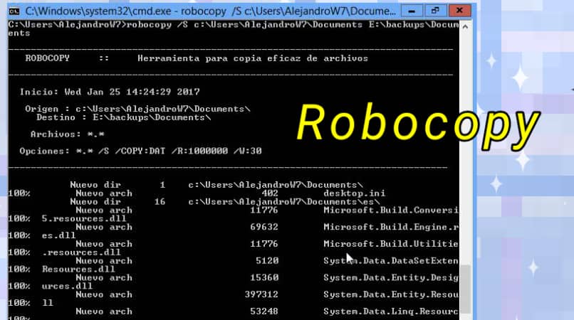 robocopy command