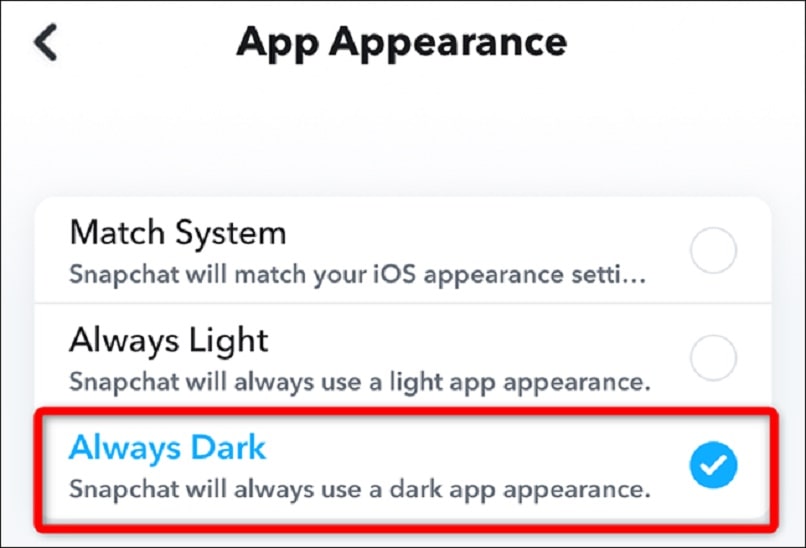 Set Dark Mode from iPhone Settings