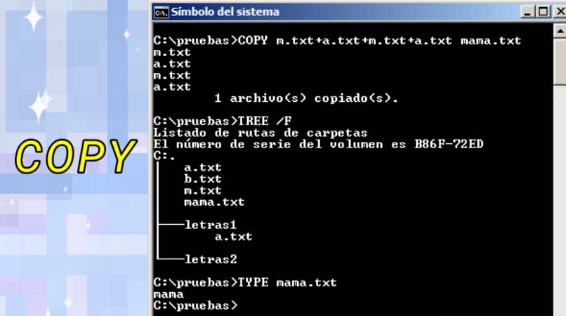 comandos de copy