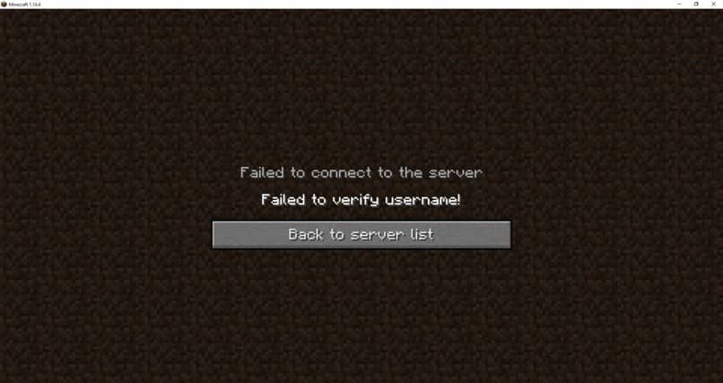 juego minecraft error