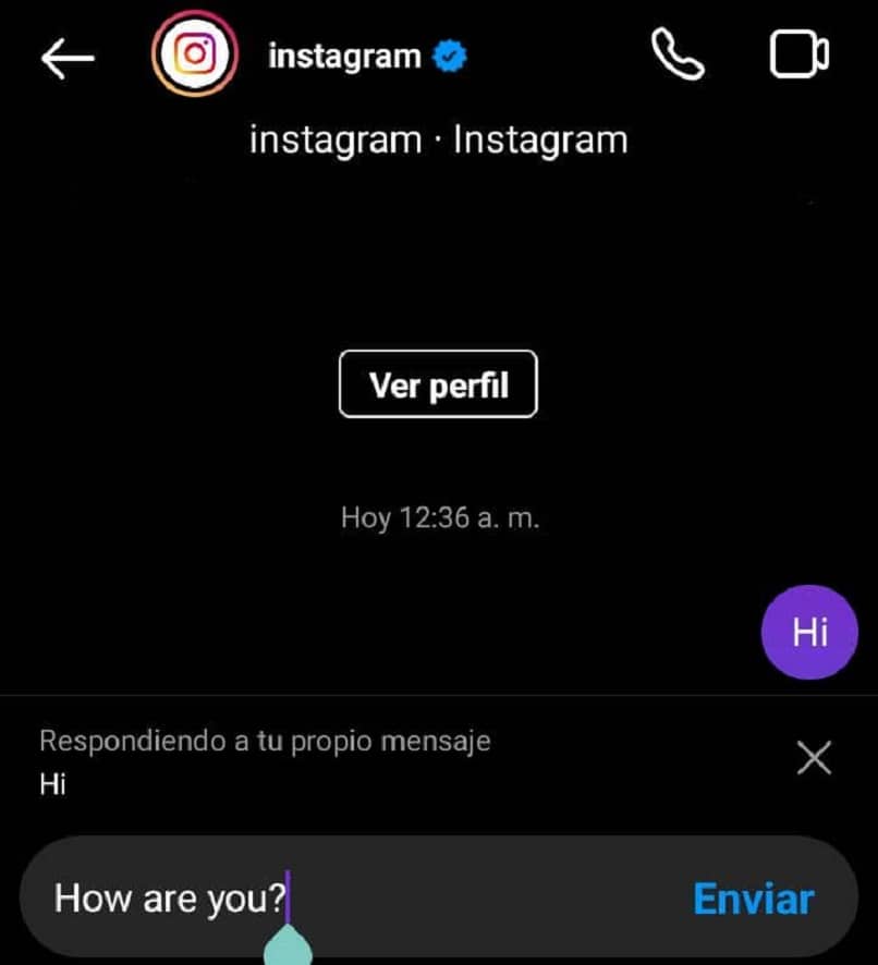 citar mensajes en instagram